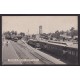ESTACION DE FERROCARRIL ANTIGUA TARJETA POSTAL TRENES EN ROSARIO